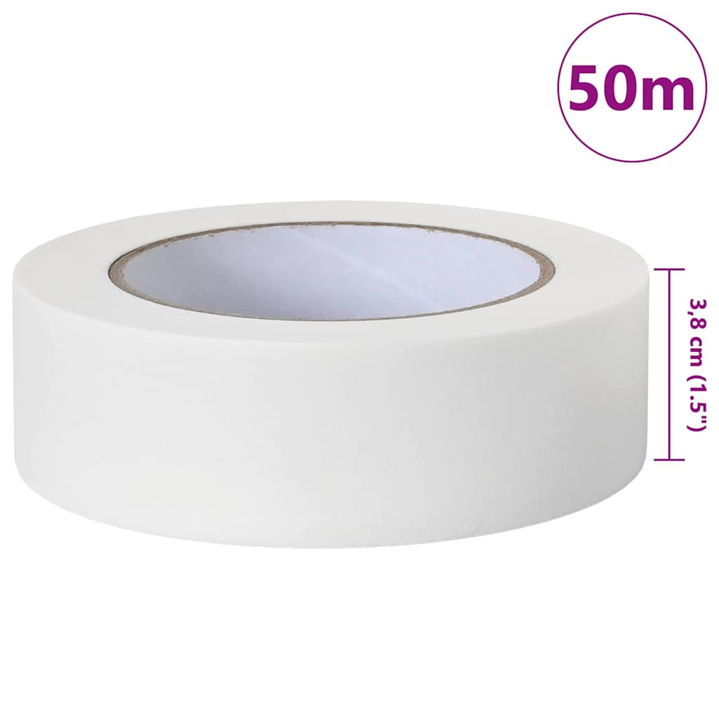 Painter Masking Tapes 50 pcs White 38mm x 50m Paper