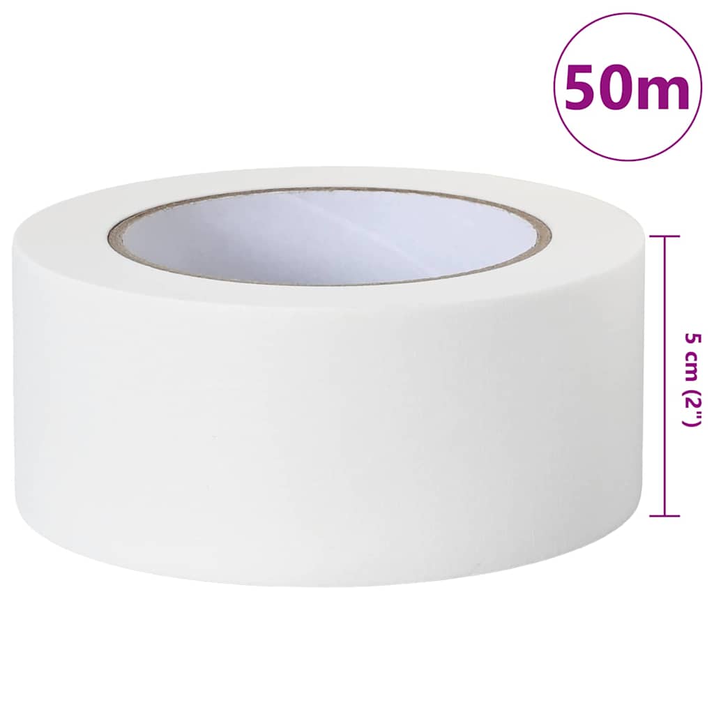 Painter Masking Tapes 24 pcs White 50mm x 50m Paper