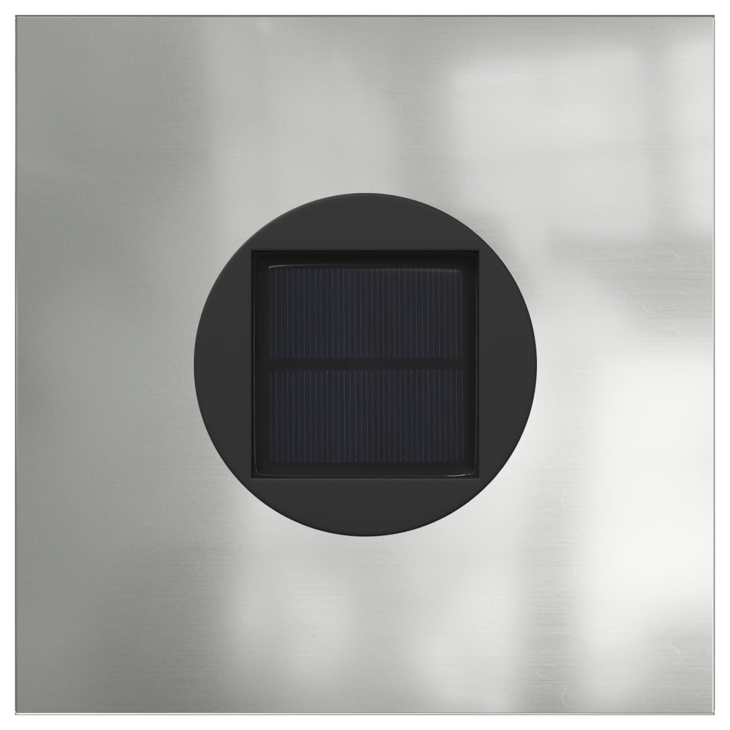 Solar LED Pathway Light 2 pcs Silver Galvanized