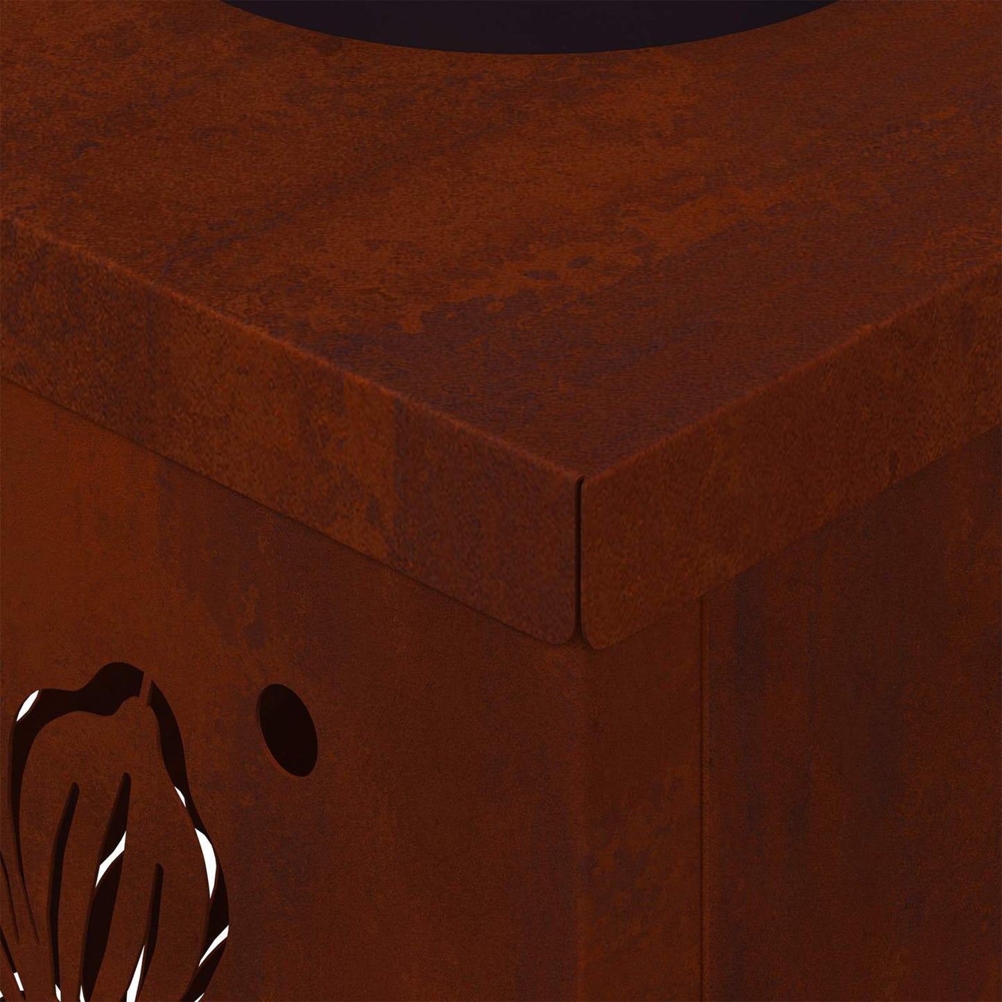 Solar LED Pathway Light 2 pcs Rusty Weathering Steel