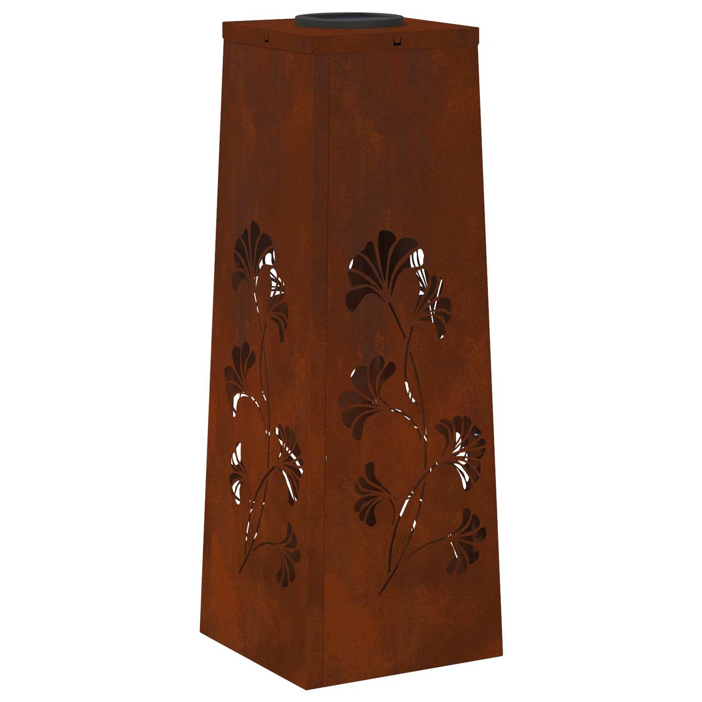 Solar LED Pathway Light 2 pcs Rusty Weathering Steel