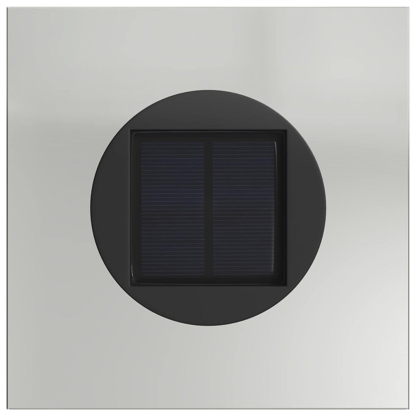 Solar LED Pathway Light 2 pcs Silver Galvanized Steel