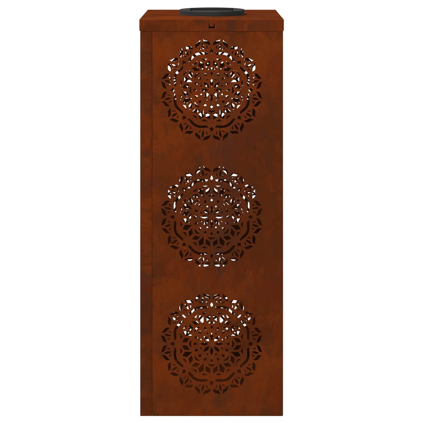 Solar LED Pathway Light 2 pcs Rusty Weathering Steel