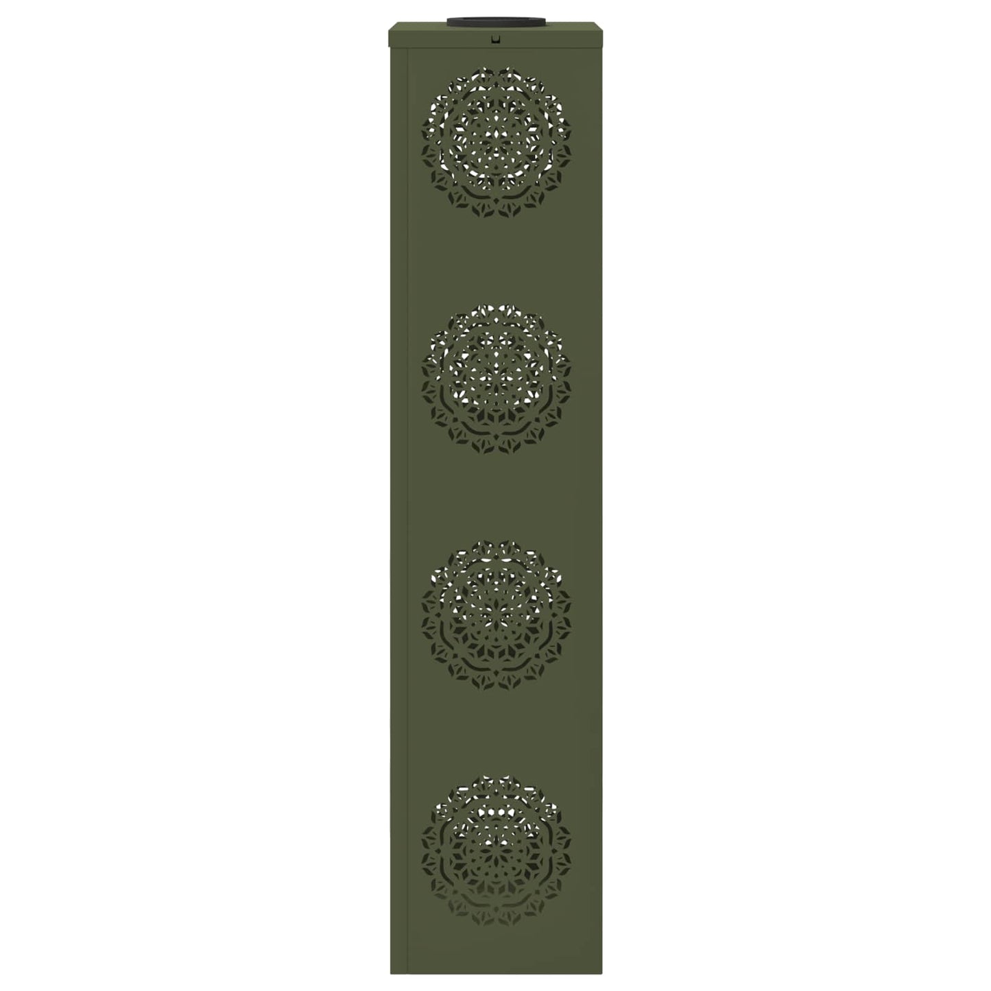 Solar LED Pathway Light 2 pcs Olive Green Cold Rolled Steel