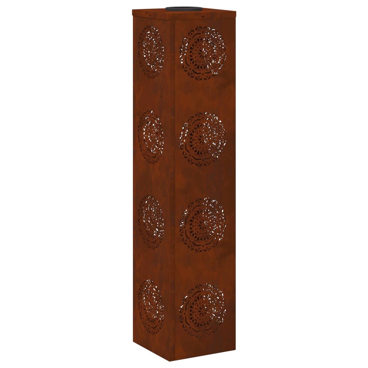 Solar LED Pathway Light 2 pcs Rusty Weathering Steel