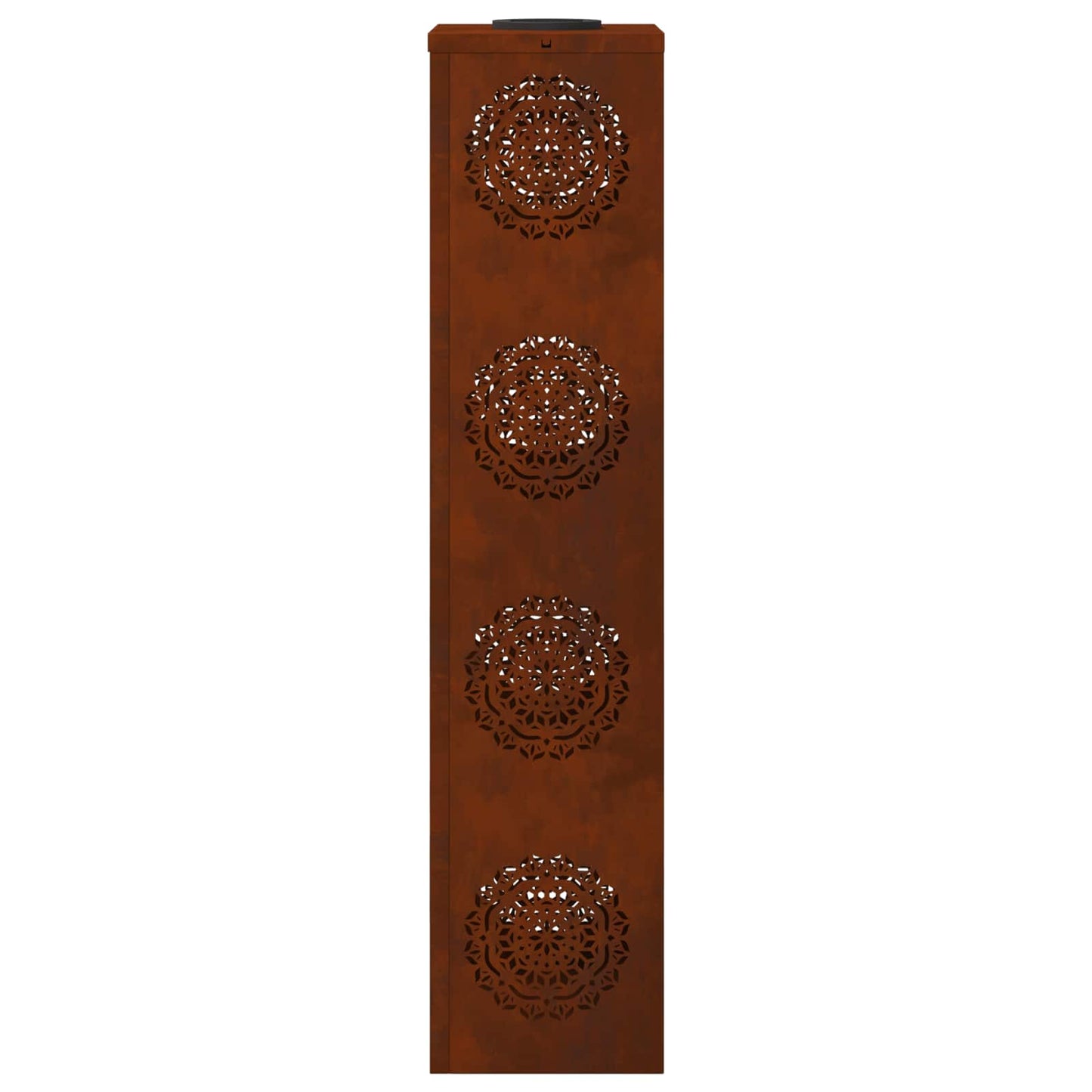 Solar LED Pathway Light 2 pcs Rusty Weathering Steel