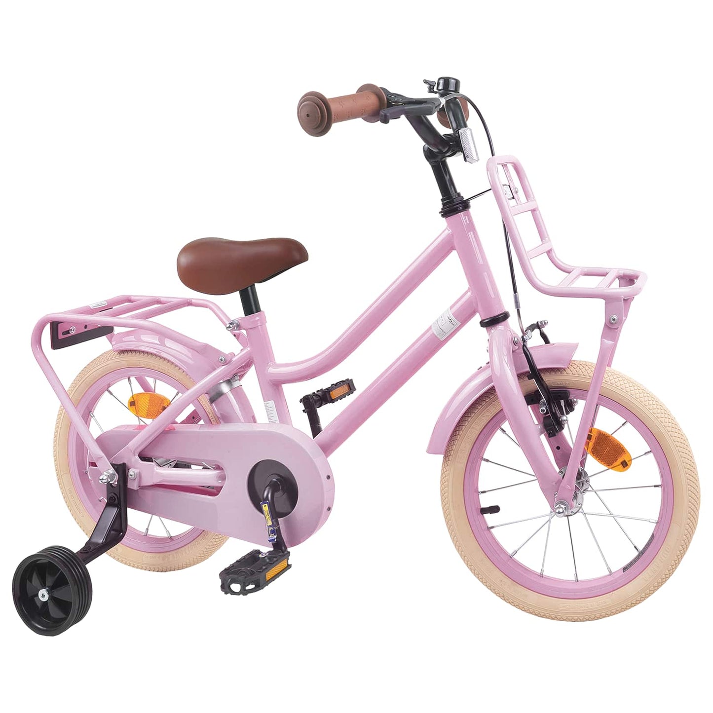 Kids Bike 14 Inches for 3-5 Years Old Light Pink