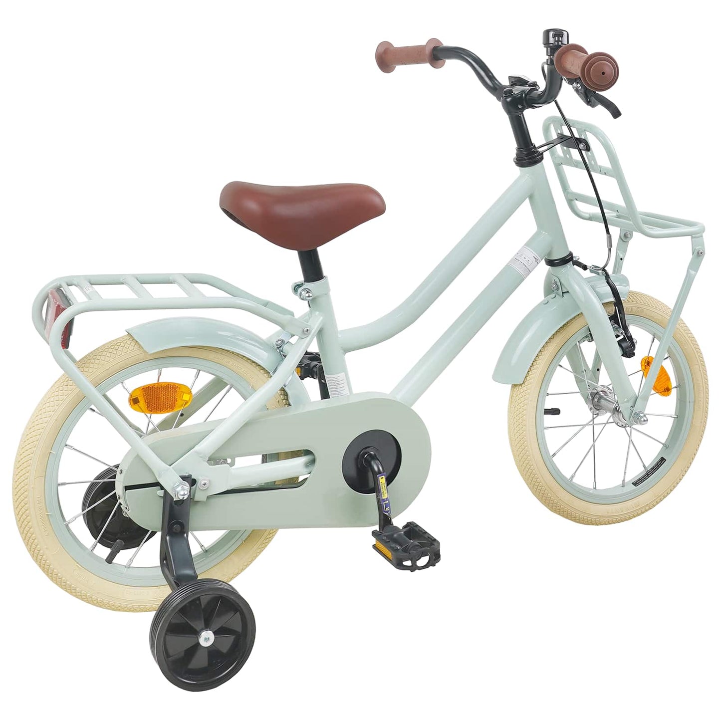 Kids Bike 14 Inches for 3-5 Years Old Light Green