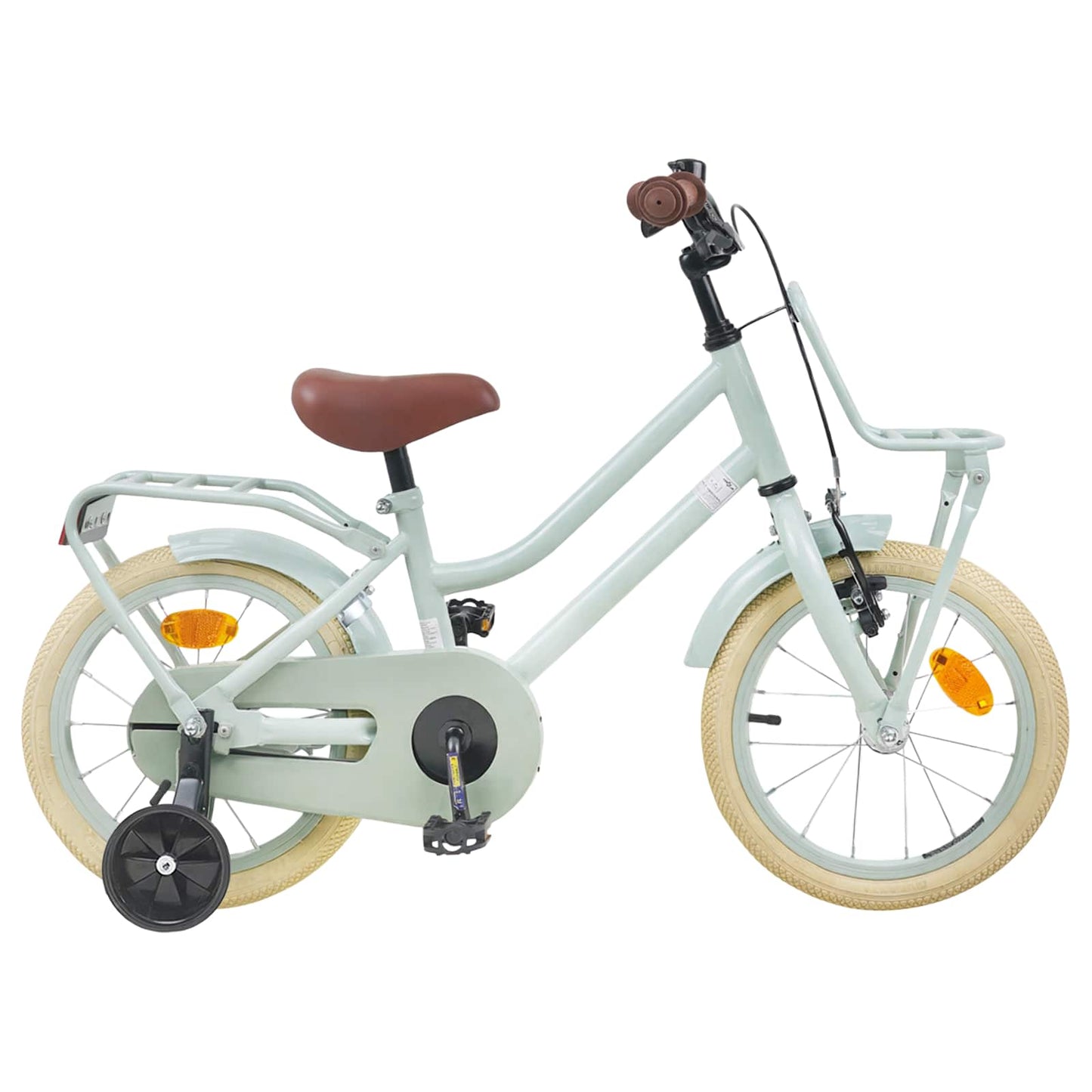 Kids Bike 14 Inches for 3-5 Years Old Light Green