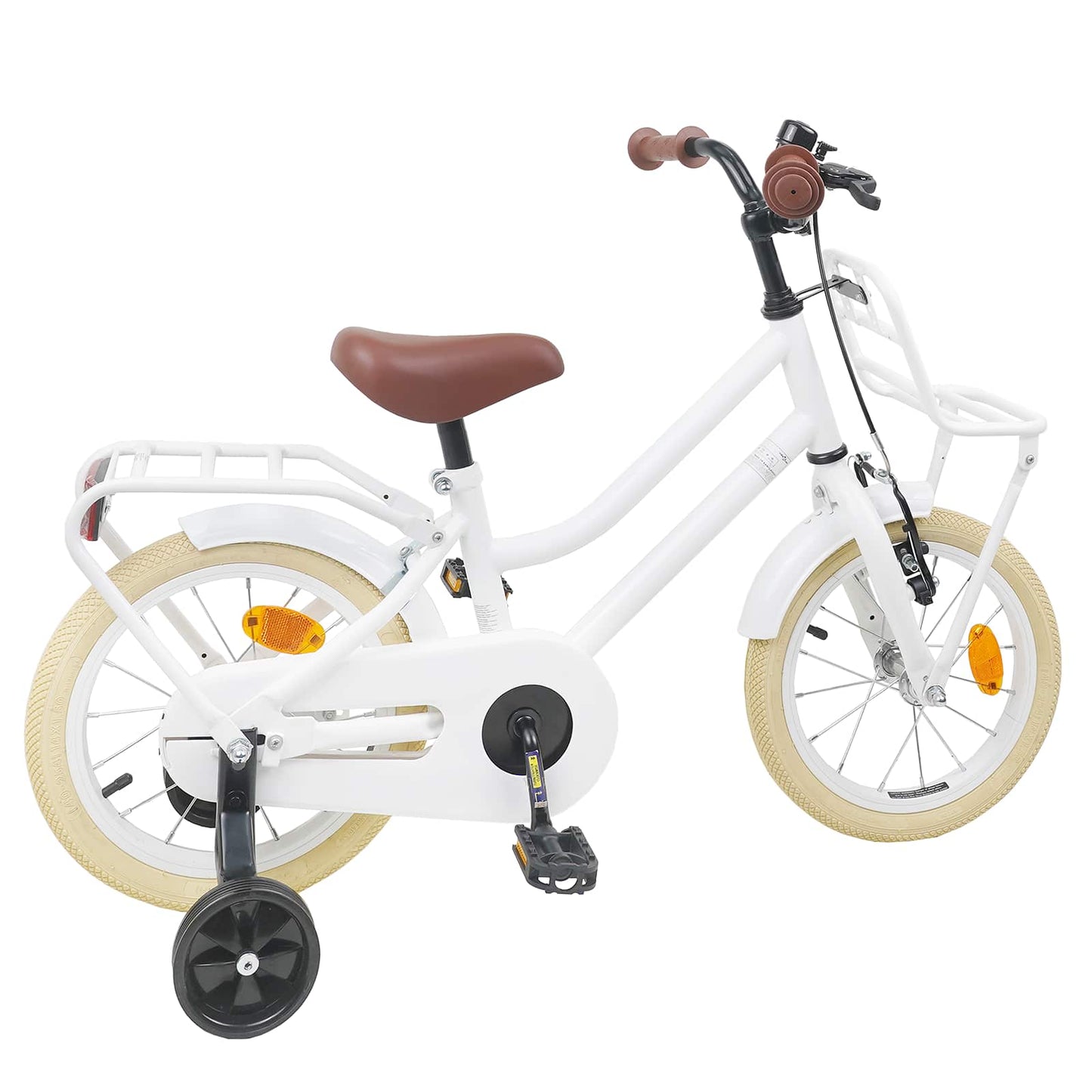 Kids Bike 12 Inches for 2-4 Years Old White
