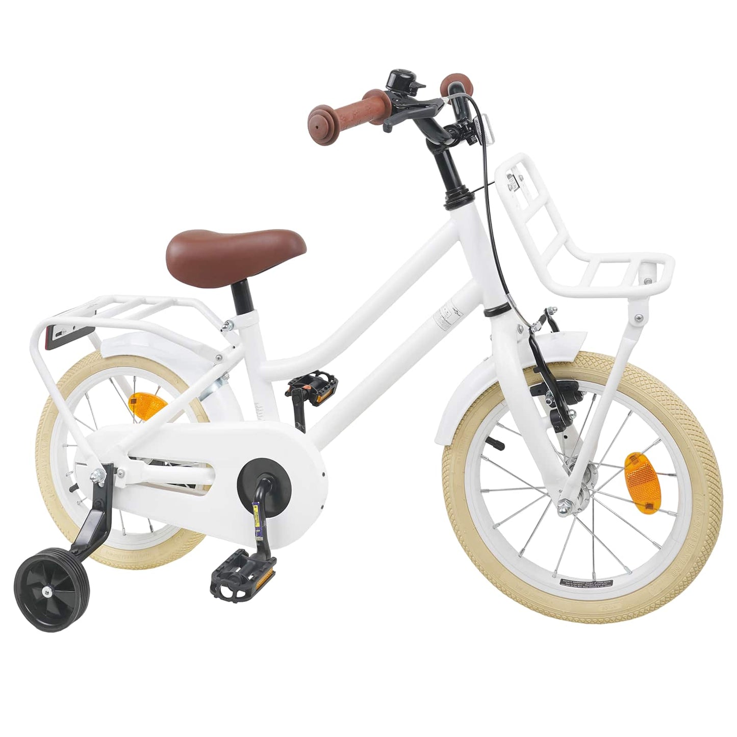 Kids Bike 16 Inches for 4-6 Years Old White
