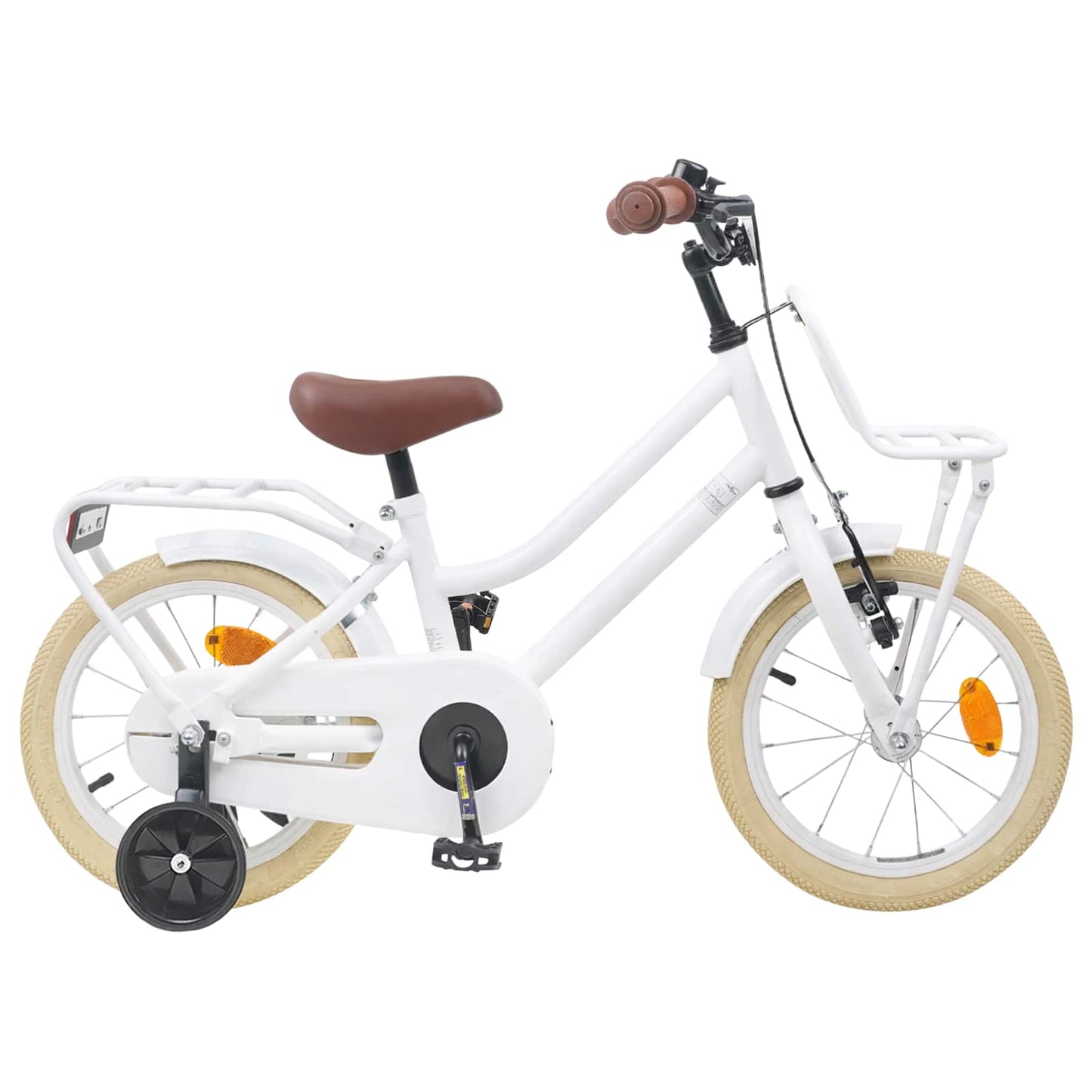 Kids Bike 16 Inches for 4-6 Years Old White