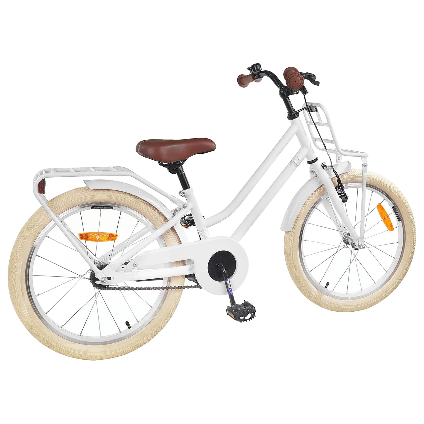 Kids Bike 18 Inches for 5-7 Years Old White