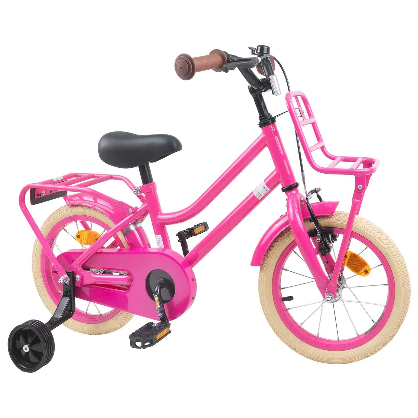 Kids Bike 12 Inches for 2-4 Years Old Dark Pink
