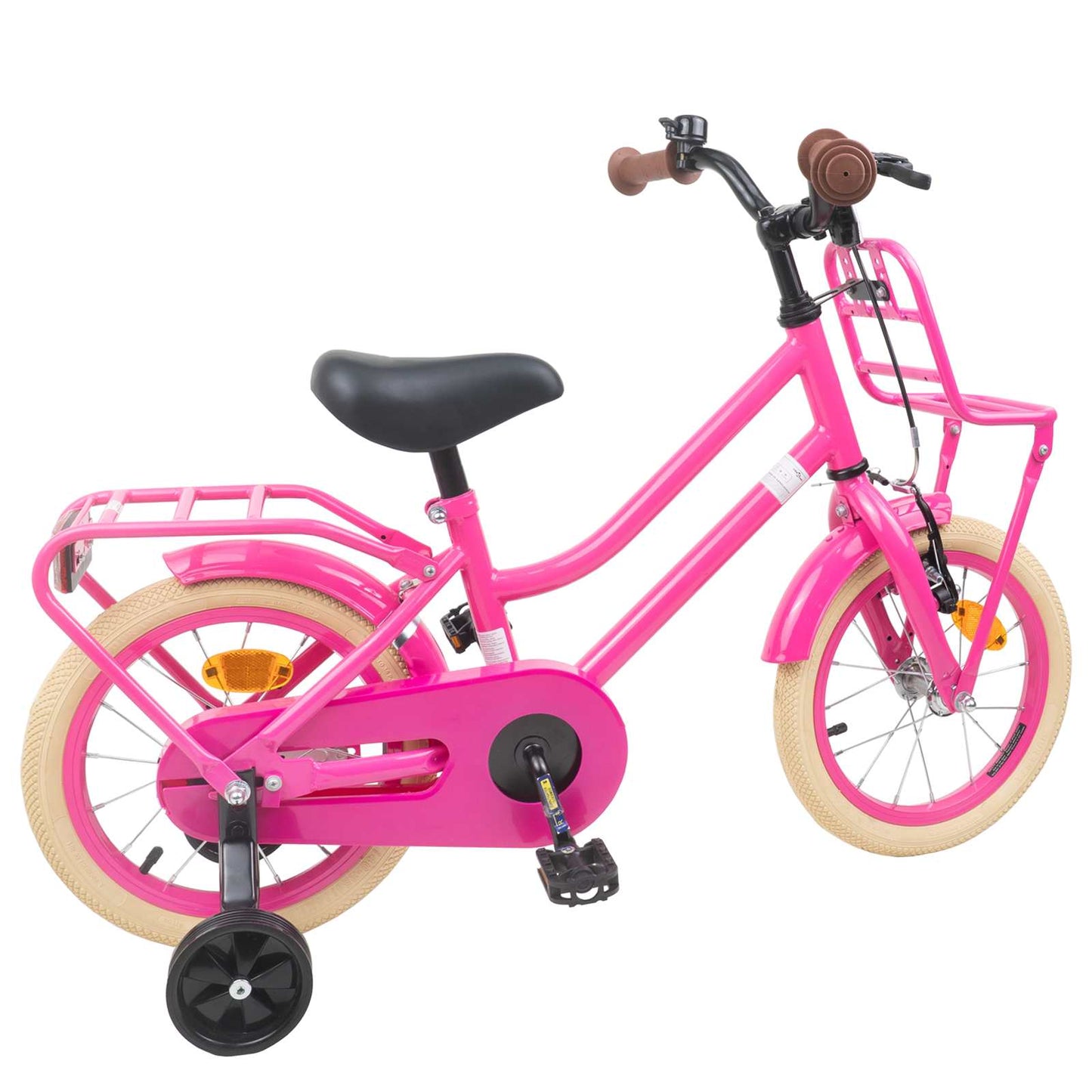 Kids Bike 14 Inches for 3-5 Years Old Dark Pink
