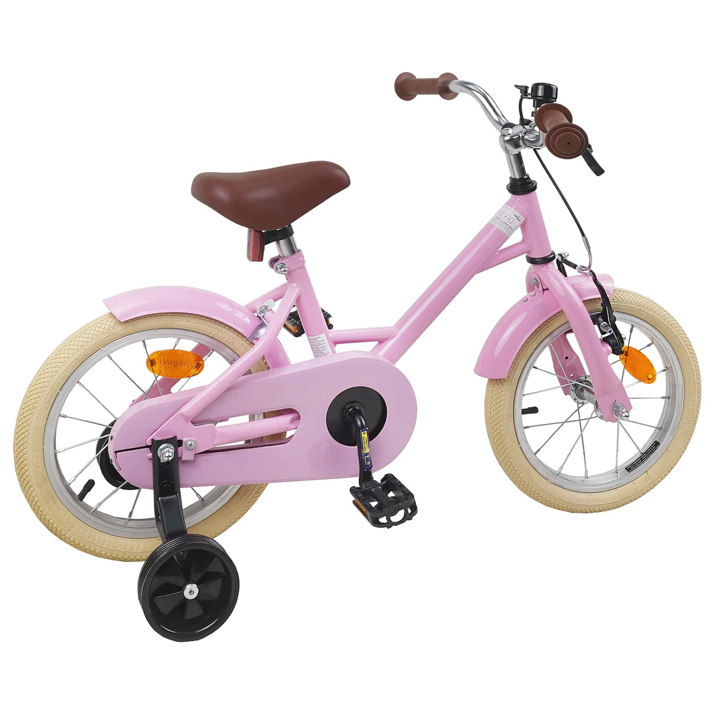 Kids Bike 14 Inches for 3-5 Years Old Light Pink