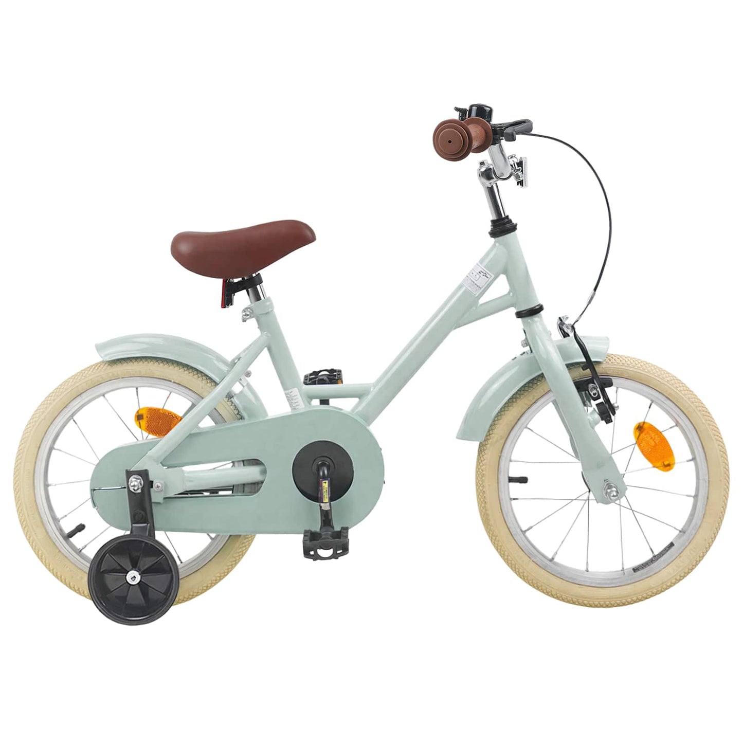 Kids Bike 16 Inches for 4-6 Years Old Light Green