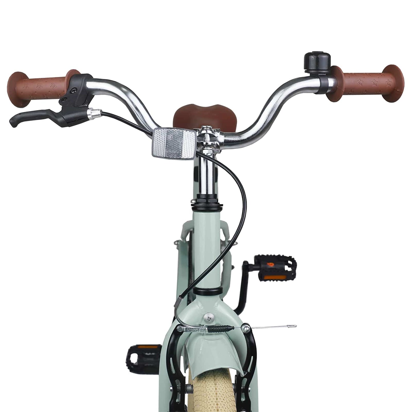 Kids Bike 18 Inches for 5-7 Years Old Light Green