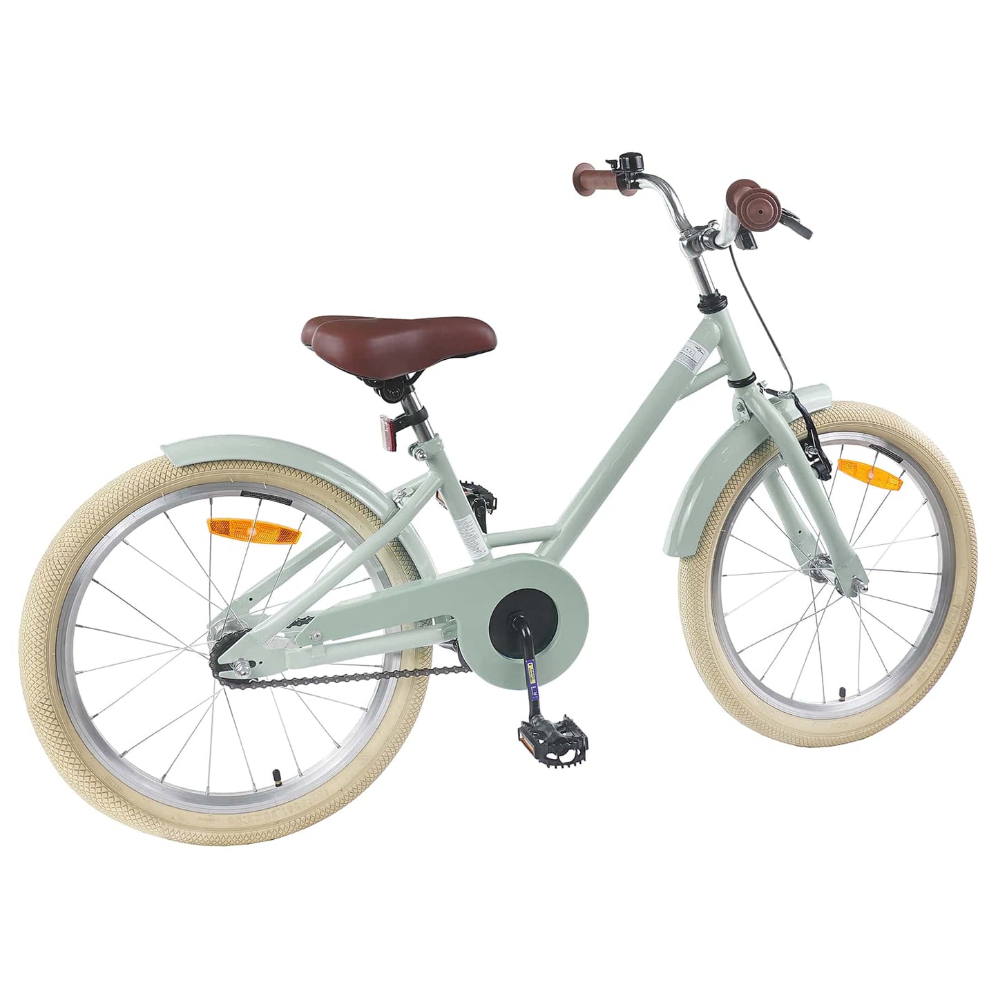 Kids Bike 18 Inches for 5-7 Years Old Light Green