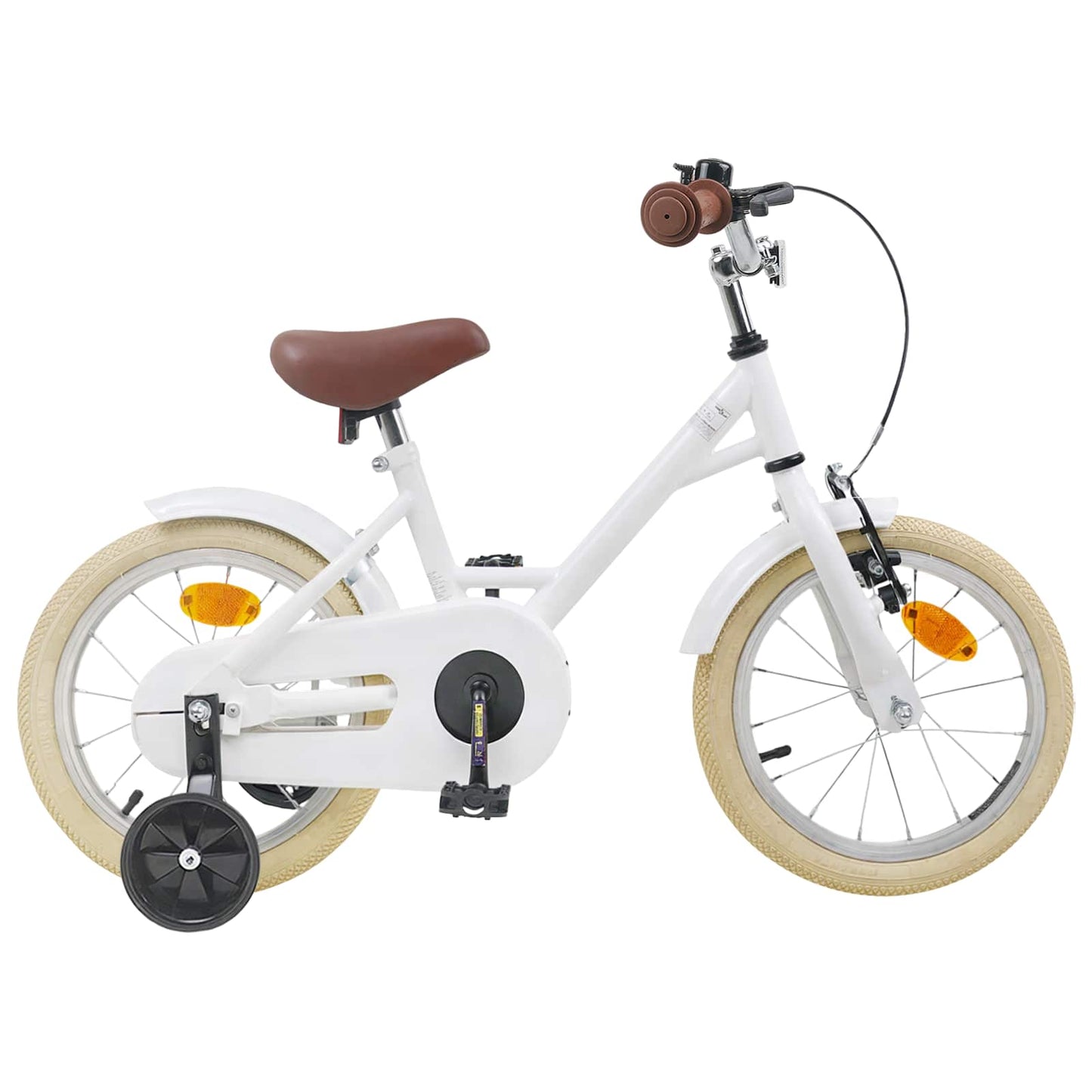 Kids Bike 16 Inches for 4-6 Years Old White