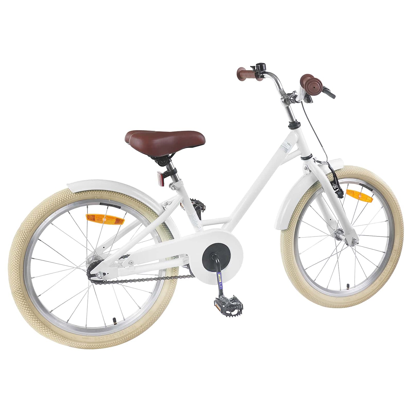 Kids Bike 18 Inches for 5-7 Years Old White