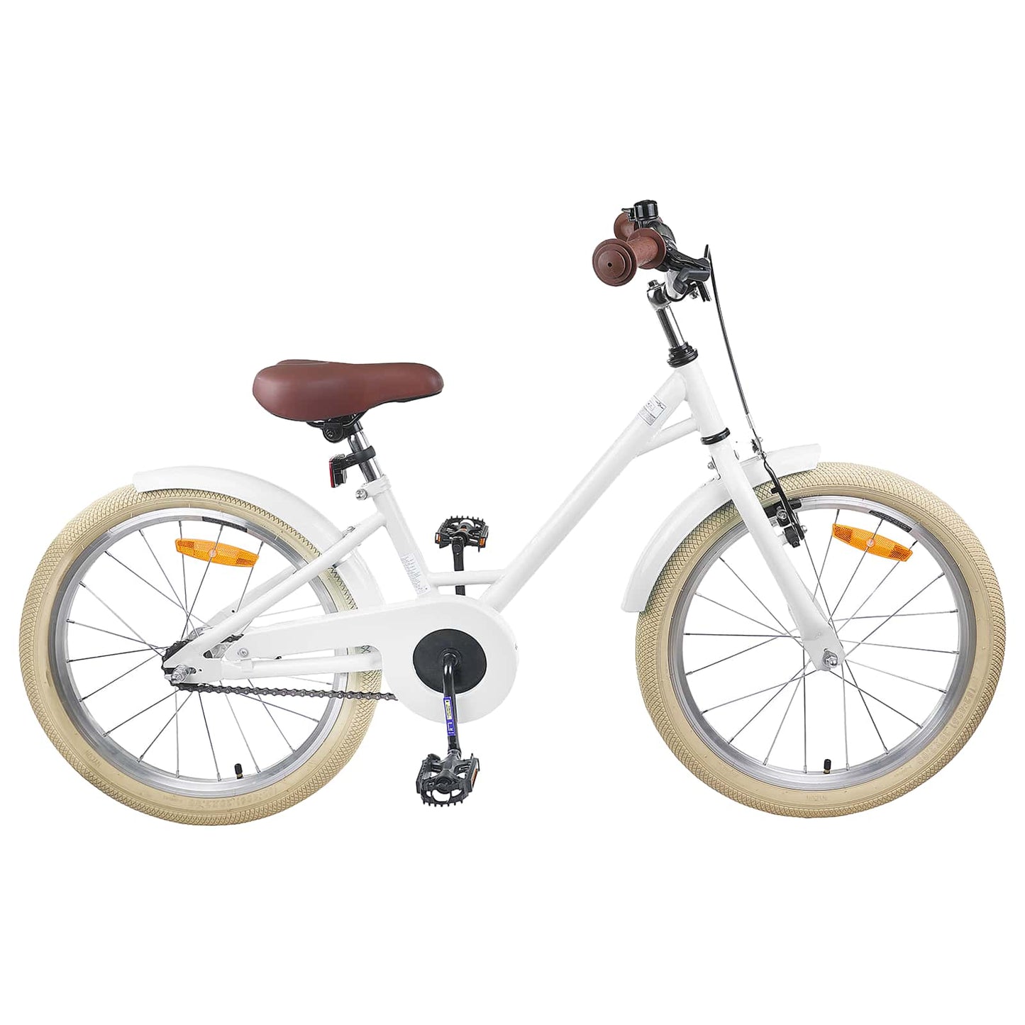 Kids Bike 22 Inches for 7-12 Years Old White