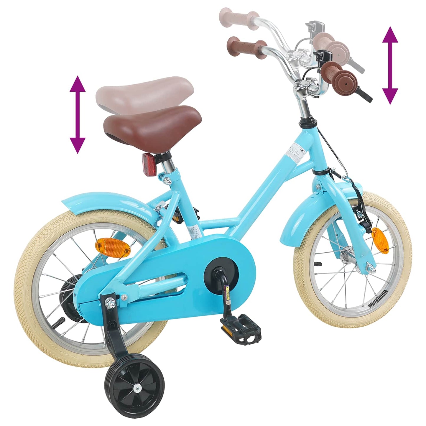 Kids Bike 12 Inches for 2-4 Years Old Light Blue