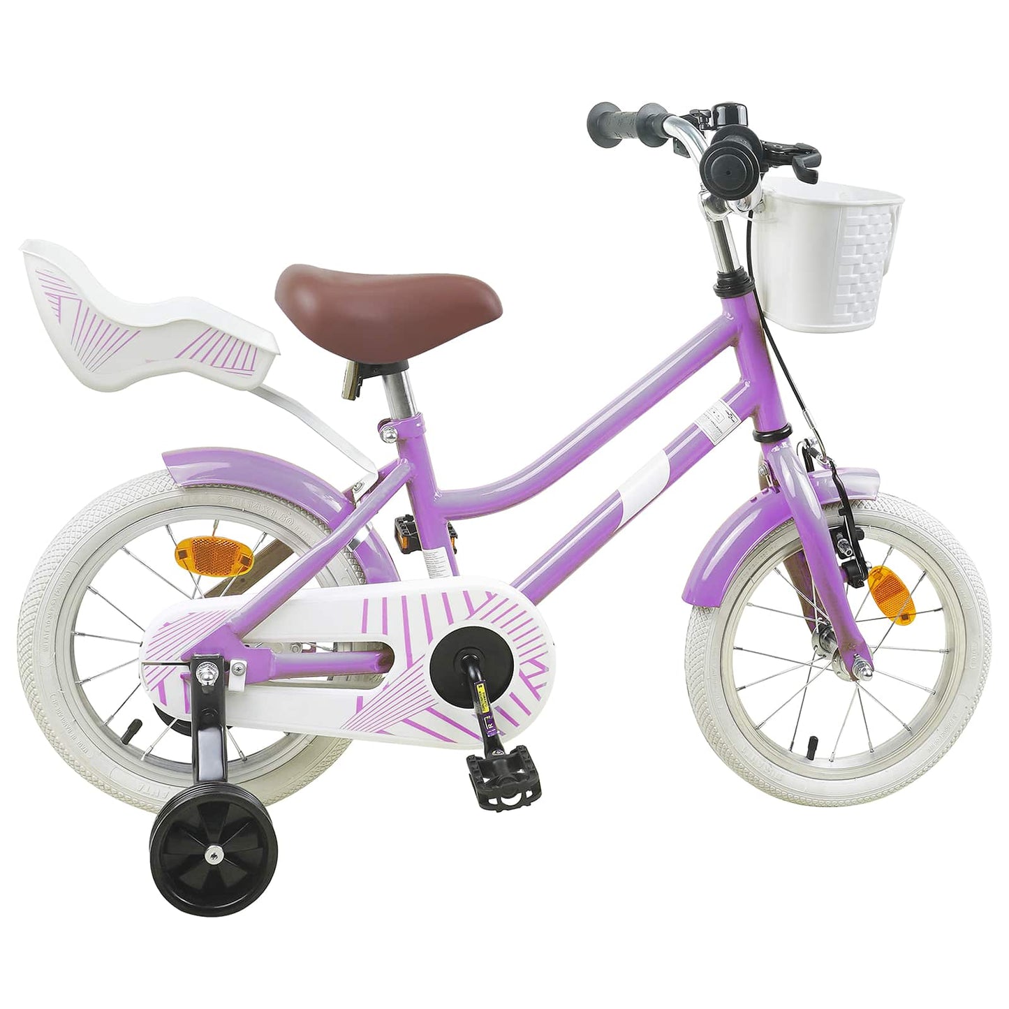 Kids Bike 12 Inches for 2-4 Years Old Purple