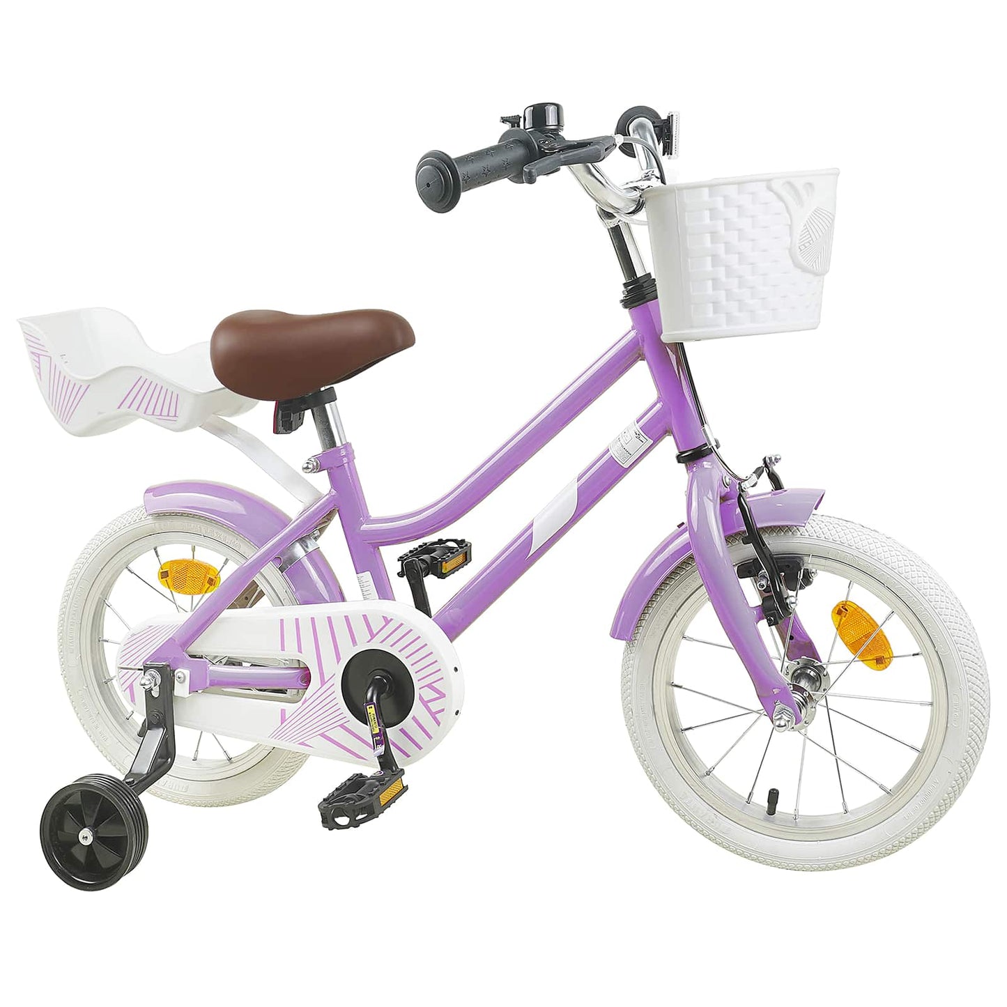 Kids Bike 14 Inches for 3-5 Years Old Purple
