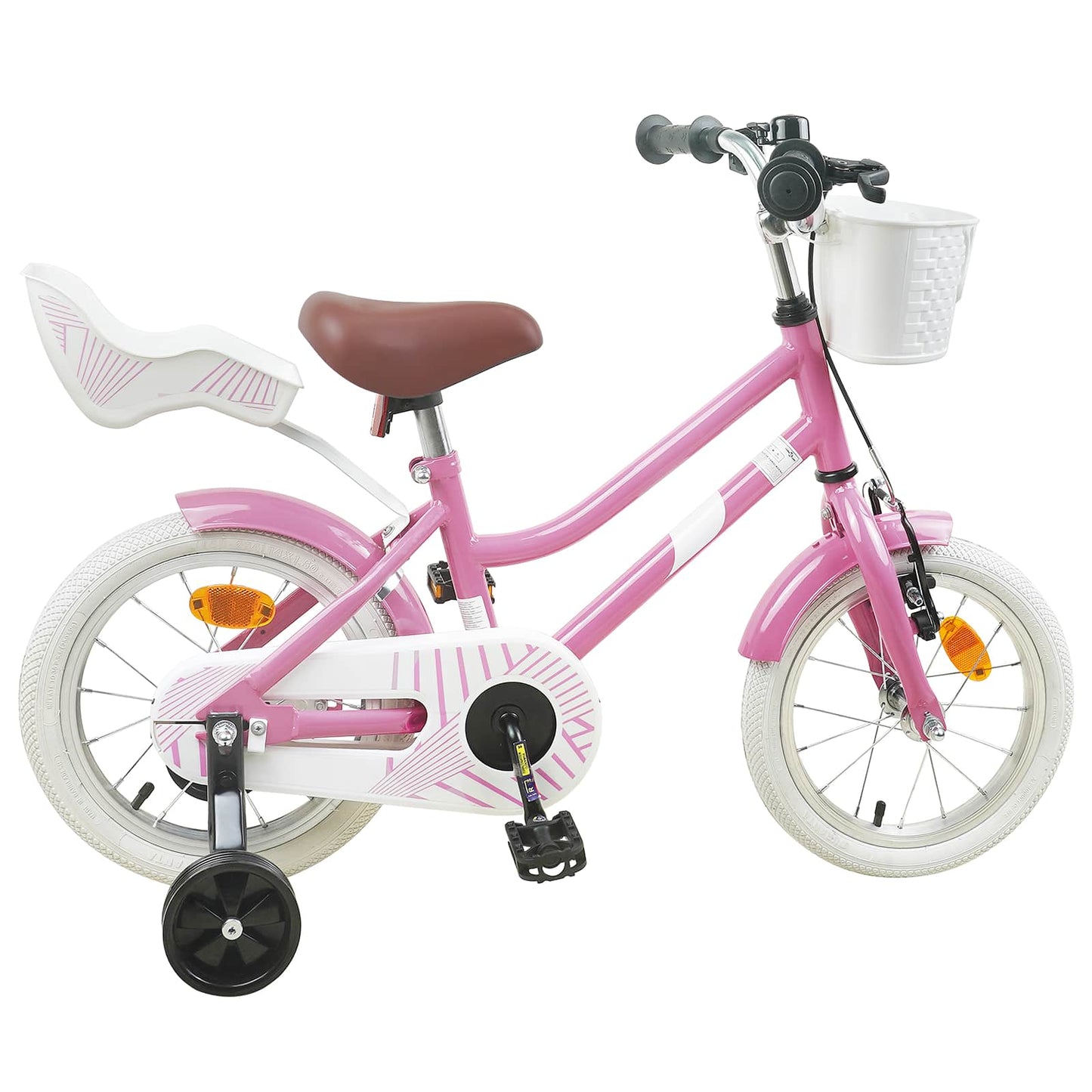 Kids Bike 12 Inches for 2-4 Years Old Light Pink