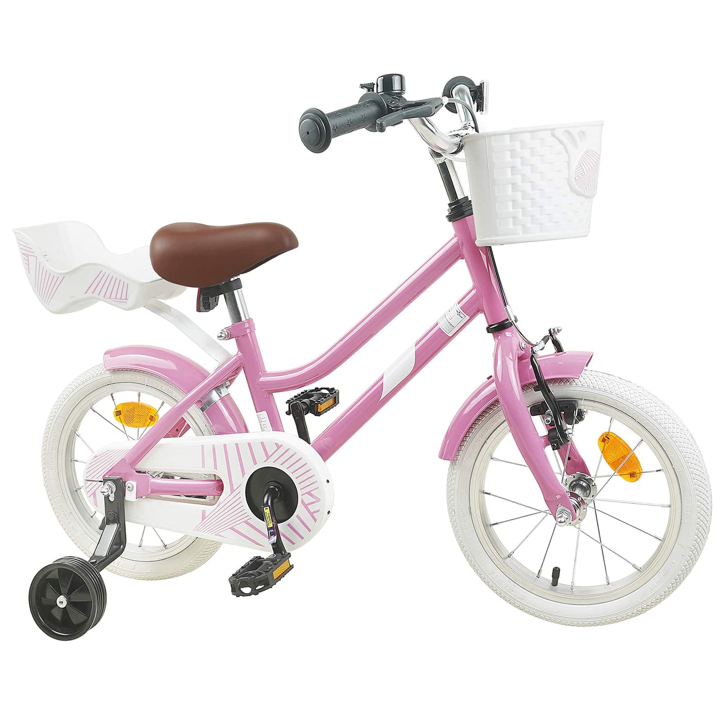 Kids Bike 14 Inches for 3-5 Years Old Light Pink