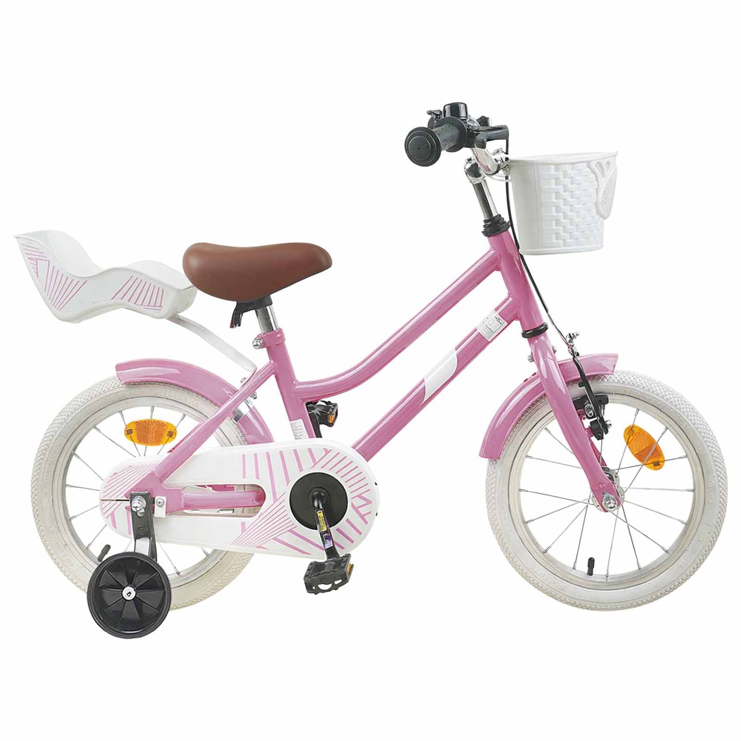 Kids Bike 14 Inches for 3-5 Years Old Light Pink