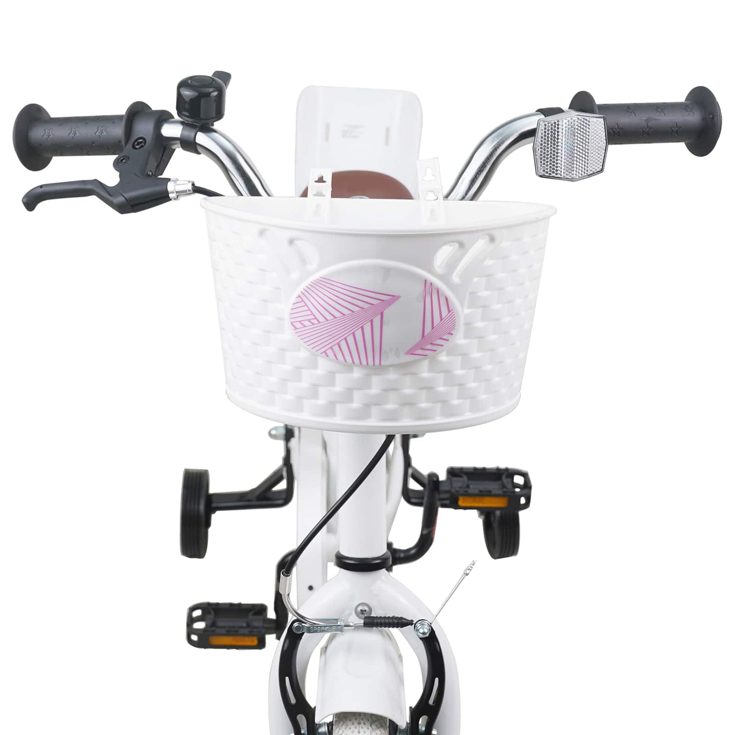 Kids Bike 12 Inches for 2-4 Years Old White