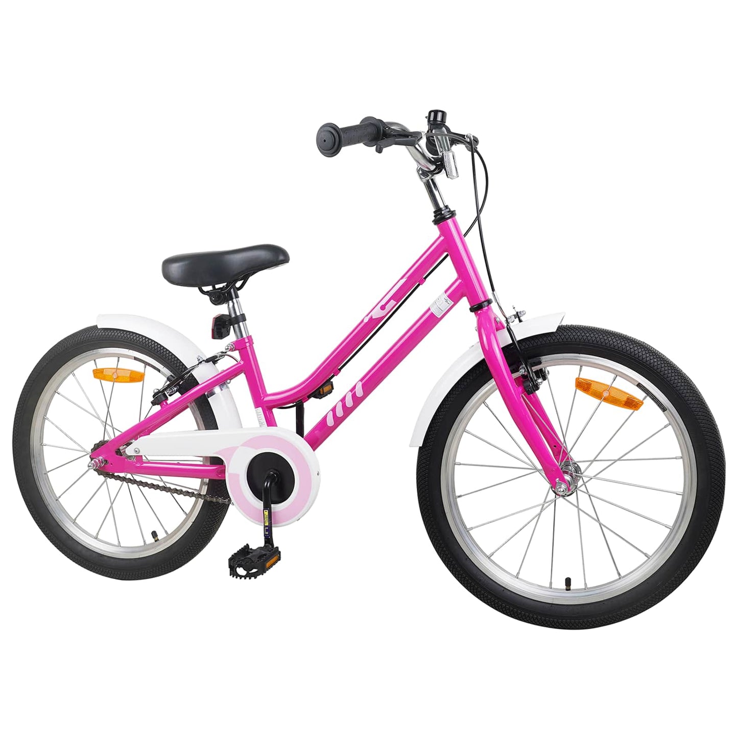Kids Bike 22 Inches for 7-12 Years Old Pink White