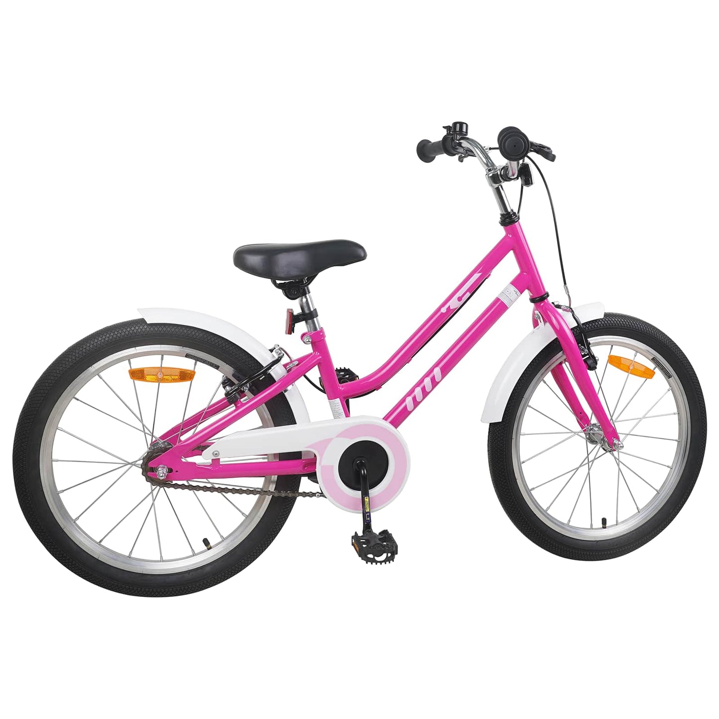 Kids Bike 22 Inches for 7-12 Years Old Pink White