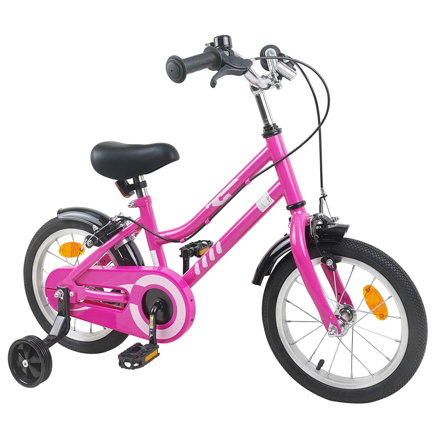 Kids Bike 12 Inches for 2-4 Years Old Pink Black