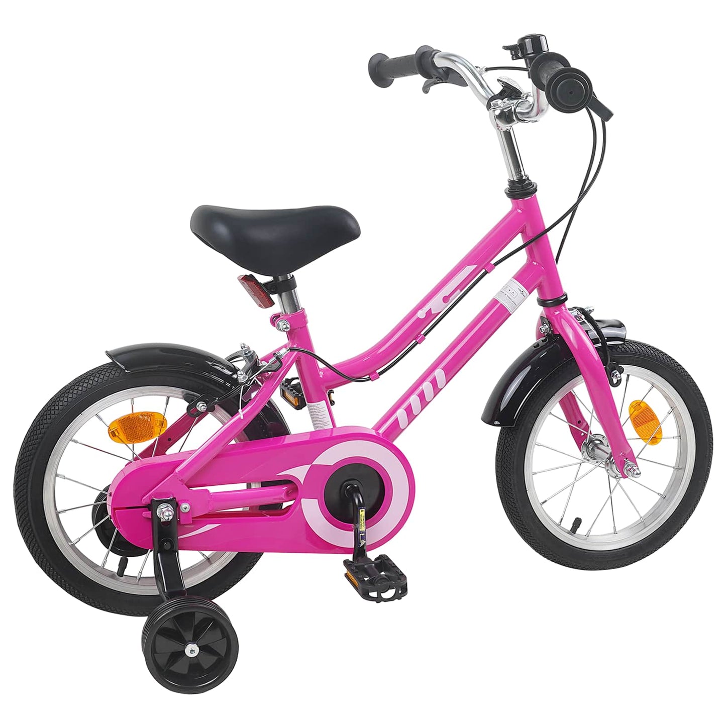 Kids Bike 14 Inches for 3-5 Years Old Pink Black