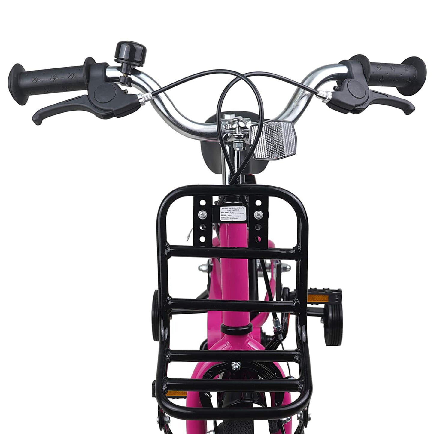 Kids Bike 12 Inches for 2-4 Years Old Pink and Black