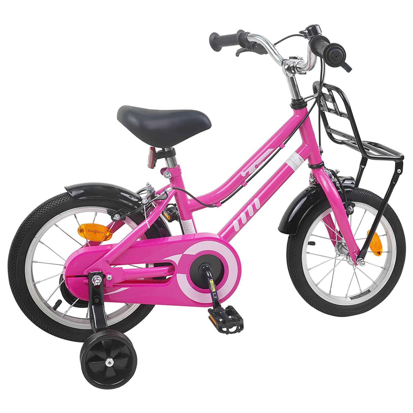 Kids Bike 14 Inches for 3-5 Years Old Pink and Black