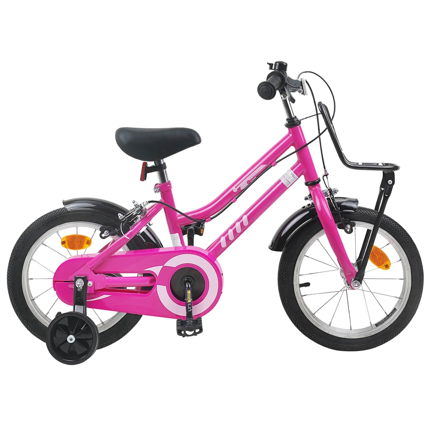 Kids Bike 14 Inches for 3-5 Years Old Pink and Black