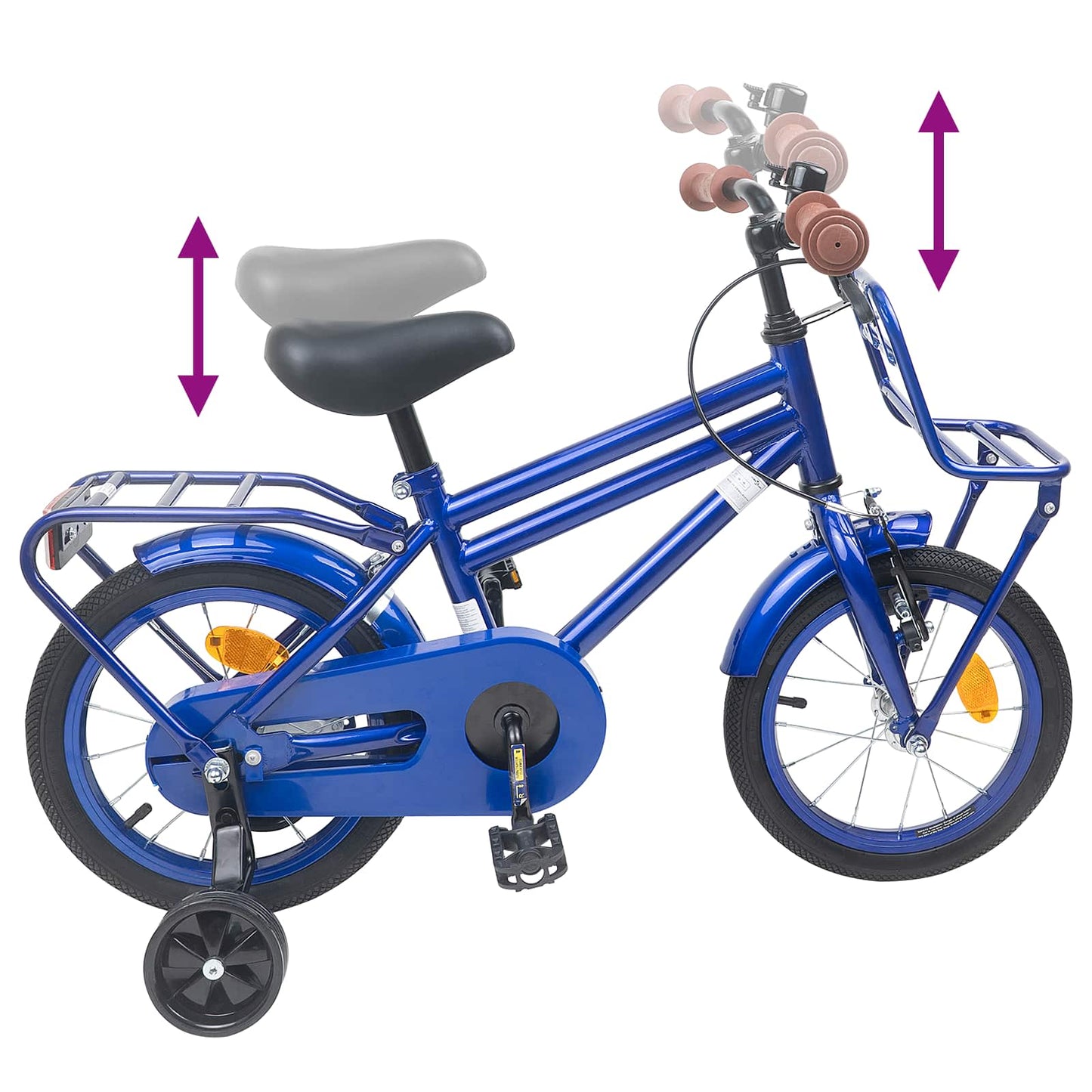 Kids Bike 14 Inches for 3-5 Years Old Dark Blue