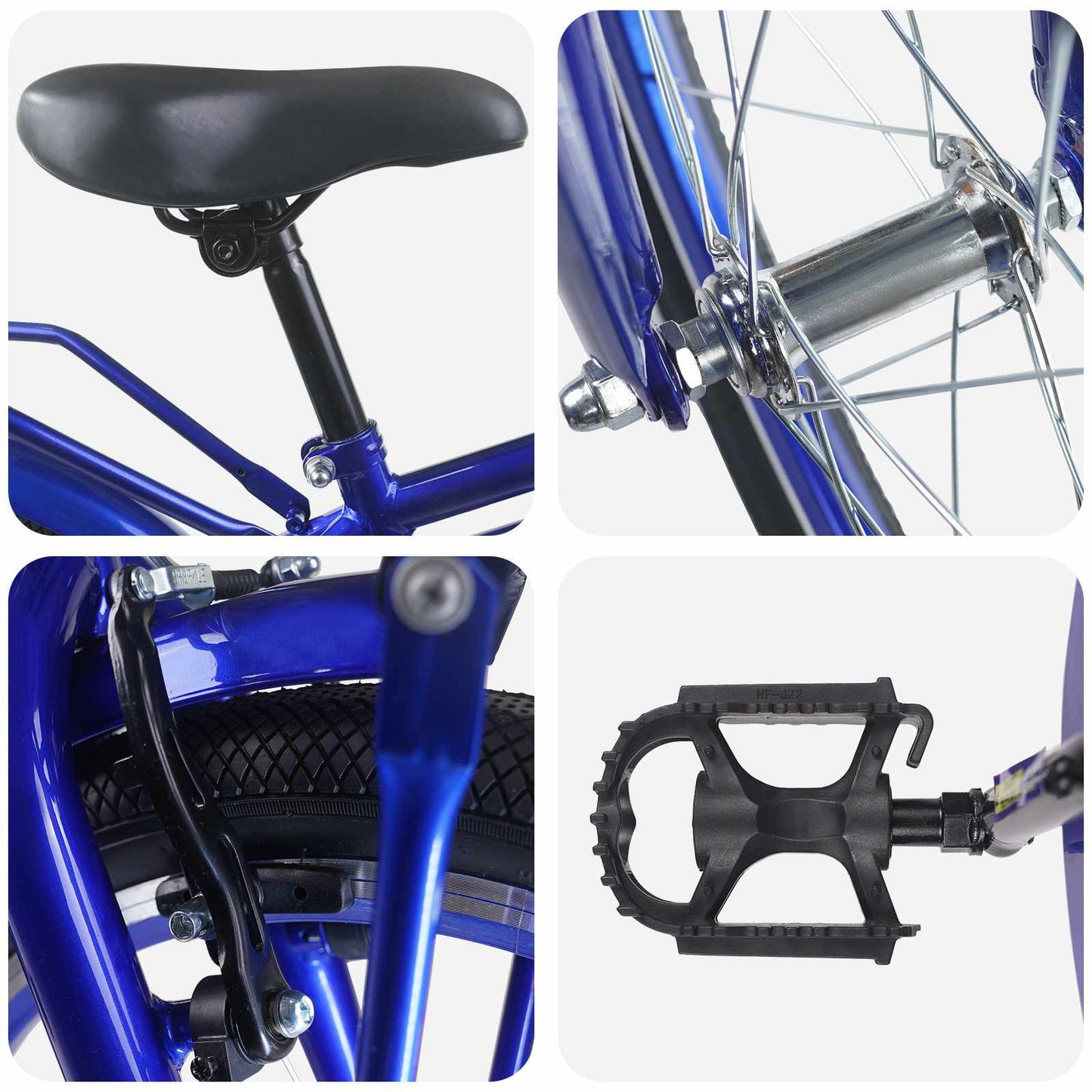 Kids Bike 18 Inches for 5-7 Years Old Dark Blue
