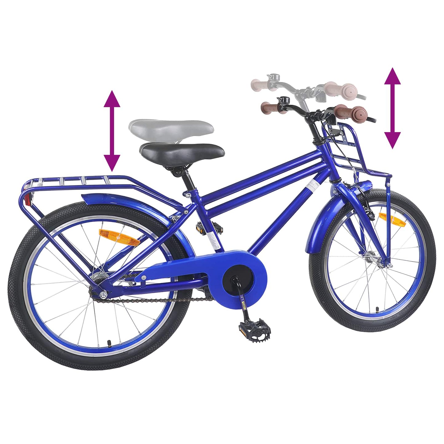 Kids Bike 22 Inches for 7-12 Years Old Dark Blue