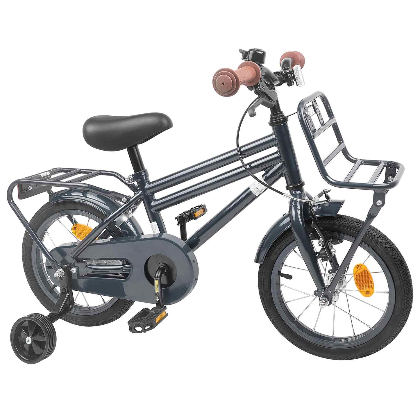 Kids Bike 14 Inches for 3-5 Years Old Dark Grey