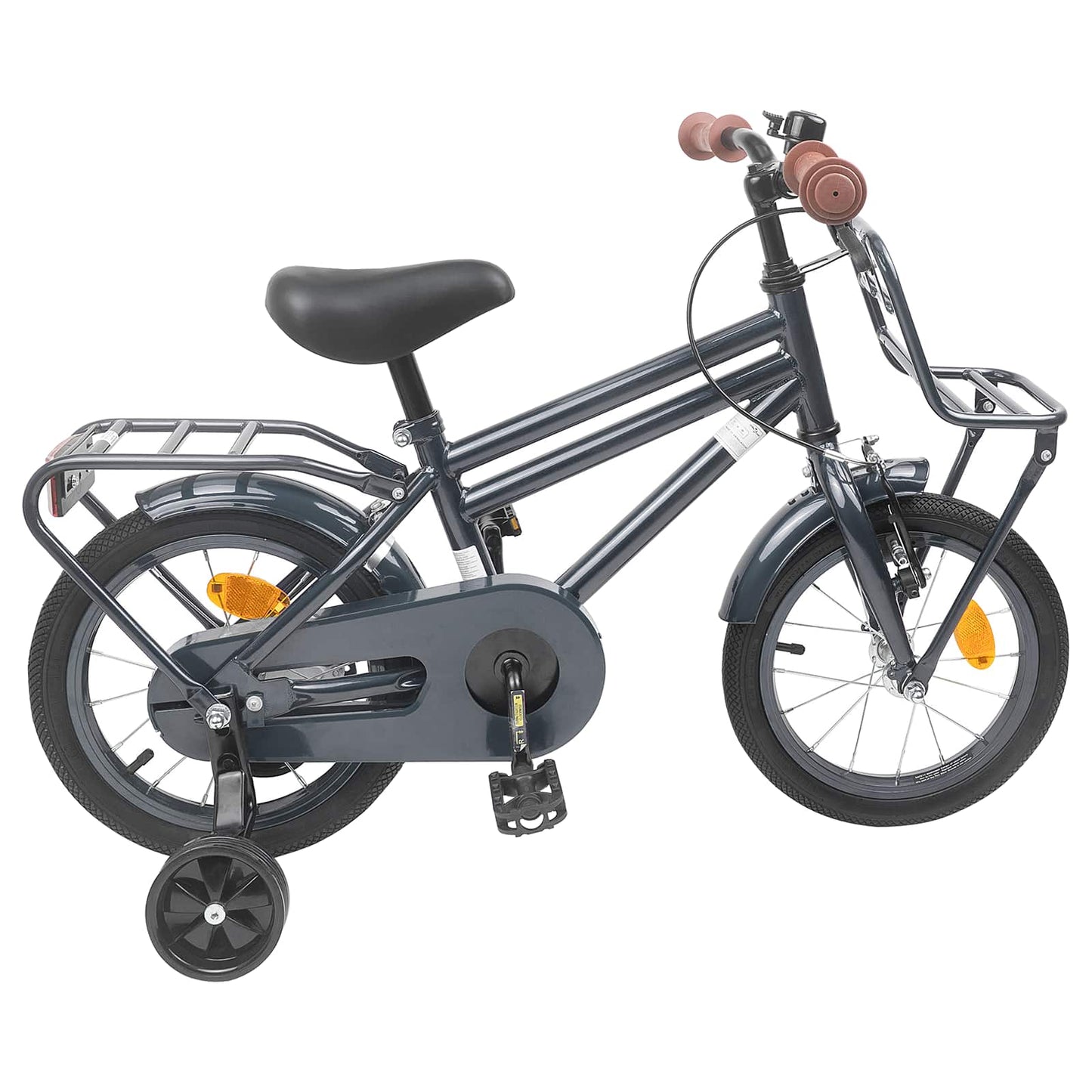 Kids Bike 14 Inches for 3-5 Years Old Dark Grey