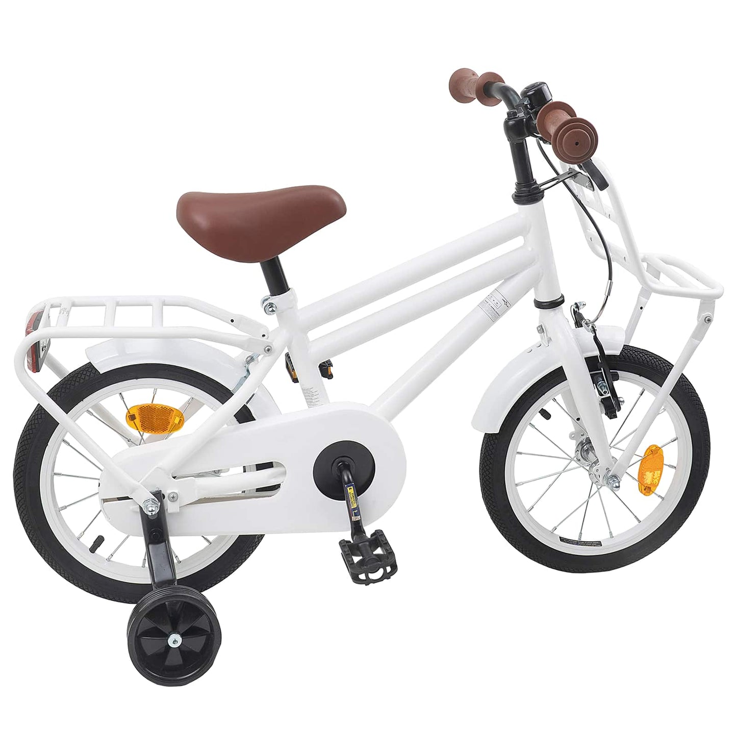 Kids Bike 14 Inches for 3-5 Years Old White