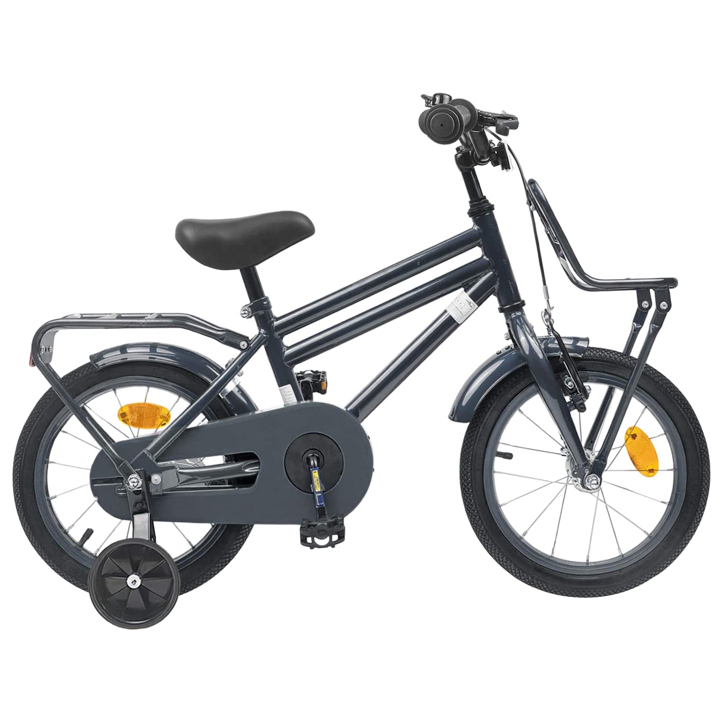 Kids Bike 12 Inches for 2-4 Years Old Dark Grey