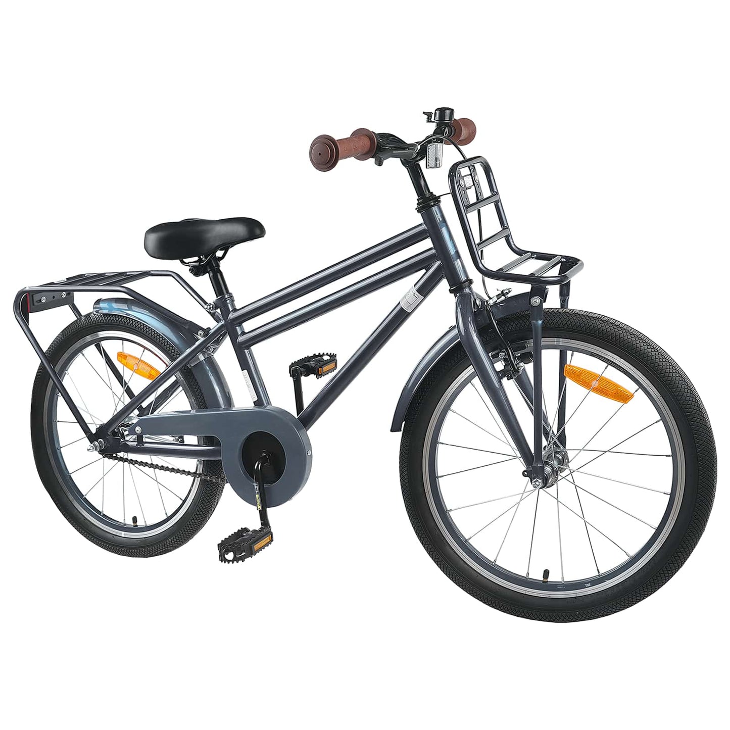 Kids Bike 22 Inches for 7-12 Years Old Dark Grey