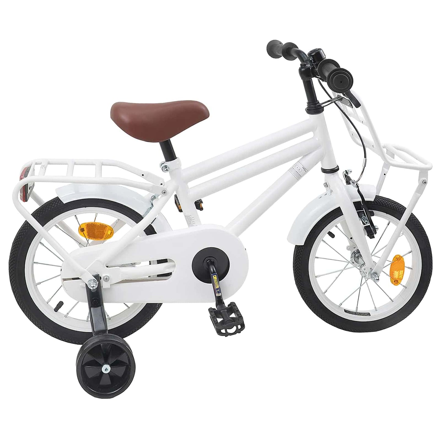 Kids Bike 14 Inches for 3-5 Years Old White