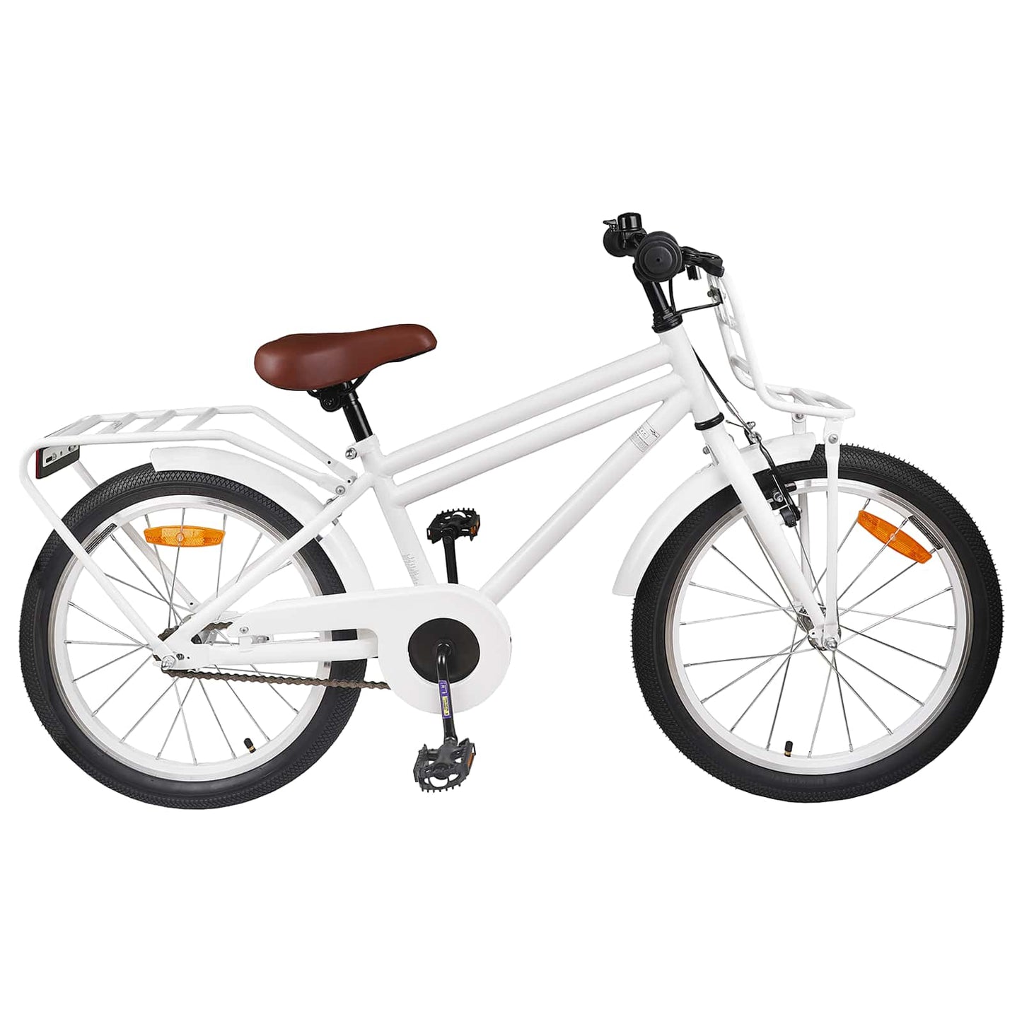 Kids Bike 18 Inches for 5-7 Years Old White